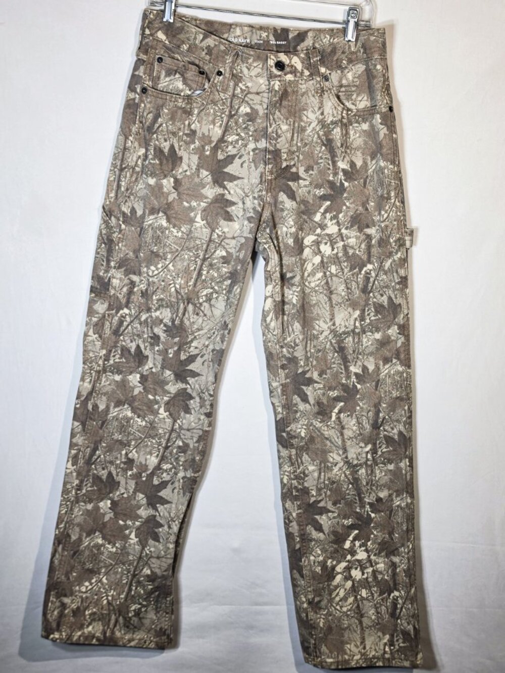 Old Navy Workwear '90s Baggy Jeans Men's Sz 31x34 Sand Camo Retro